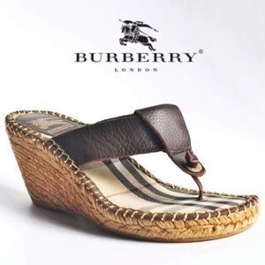 Burberry Wedge Sandals!